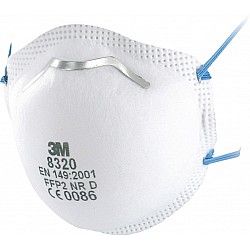 3M Particulate Respirator P2 Mask 8320 Box of 10
