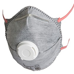 P2 Respirator with Valve and Active Carbon Filter Box of 12