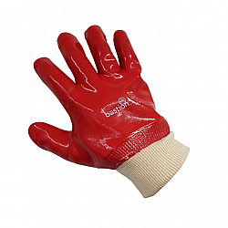 Knitted cuff Chemical Resistant PVC Gloves