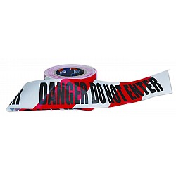 Red & White Danger Barricade Tape
