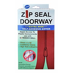 Extra Wide Extender Wall Self Adhesive Zipper Door 76mm Pack Of 2 