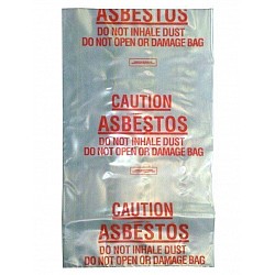 Virgin Clear Printed Asbestos Removal Bags 200um